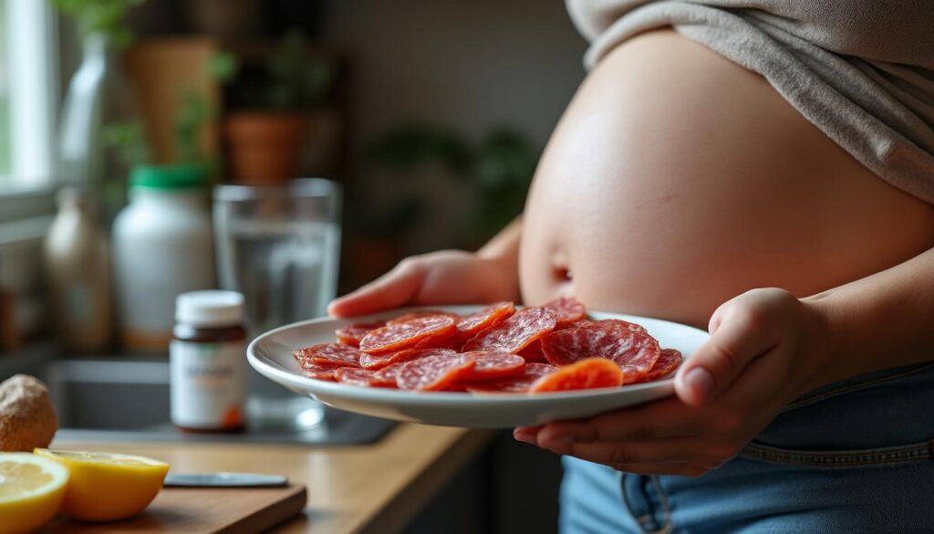 découvrez les risques liés à la consommation de saucisson pendant la grossesse et protégez la santé de votre bébé à naître grâce à nos conseils spécialisés.