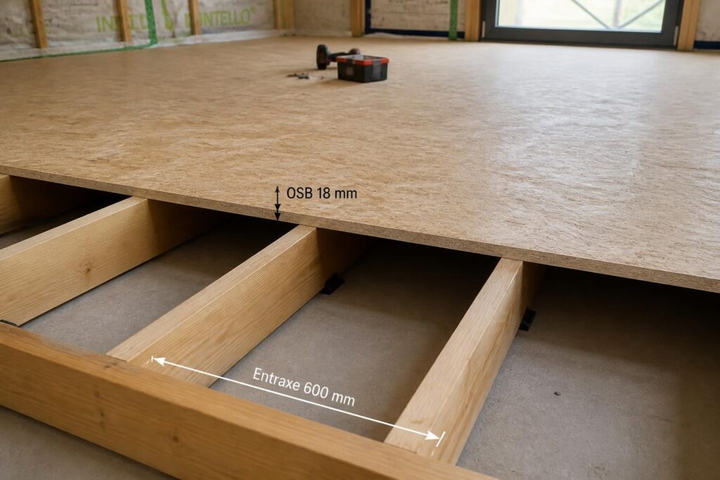 découvrez l'entraxe idéal des solives pour un plancher en osb de 18mm, avec des dimensions précises et des conseils pratiques pour une pose réussie.