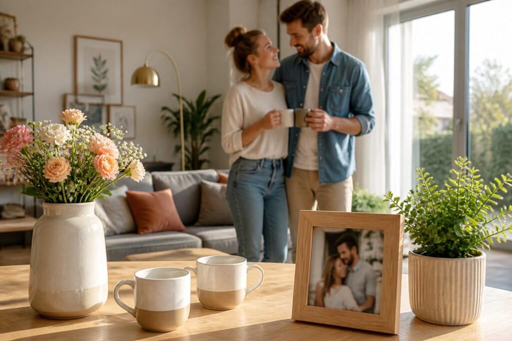 découvrez des idées cadeaux originales et romantiques pour un couple, parfaites pour célébrer une nouvelle maison ou un mariage avec émotion et style.