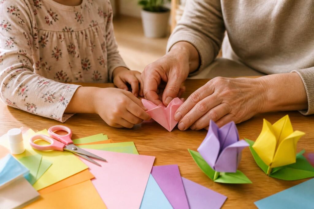 apprenez à réaliser une magnifique fleur en origami, un modèle simple et amusant adapté aux enfants comme aux adultes. parfait pour tous les niveaux !