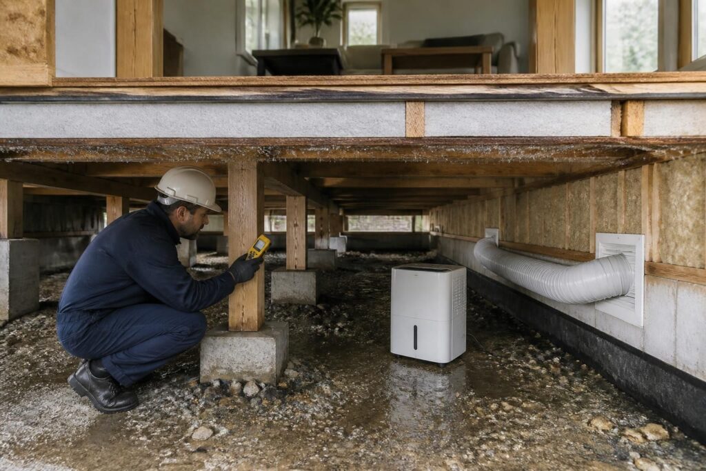 découvrez comment lutter efficacement contre l'humidité et la condensation dans le vide sanitaire de votre maison pour préserver votre confort et éviter les dommages.
