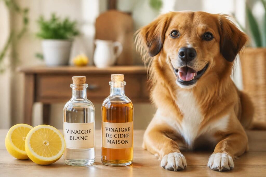 découvrez des solutions naturelles et efficaces anti-puces pour chiens avec le citron, le vinaigre blanc et le vinaigre de cidre faits maison, pour protéger votre compagnon en douceur.