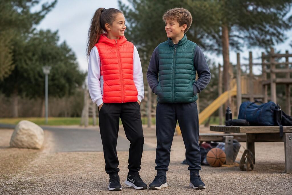 découvrez notre sélection de doudounes sans manche pour enfants, filles et garçons, avec des modèles de marques renommées comme nike, decathlon et intersport. parfaites pour un confort thermique et un style adapté aux petits aventuriers.